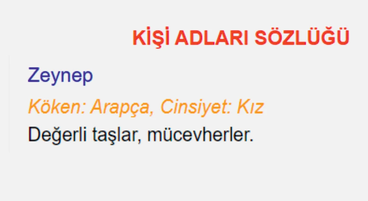 zeynep ismi anlami 2