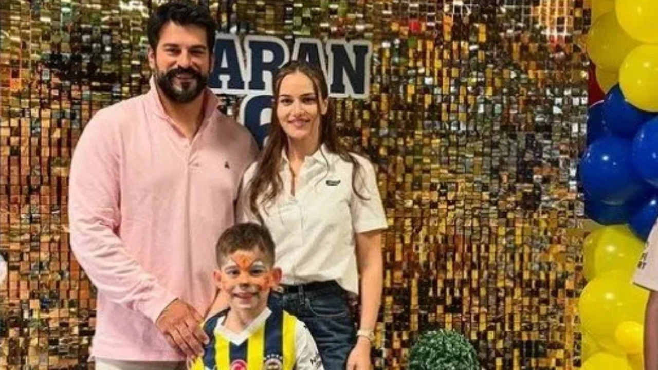 Minik Karan 6 yaşında! Fahriye Evcen ve Burak Özçivit'ten Fenerbahçe temalı kutlama 2 1 958