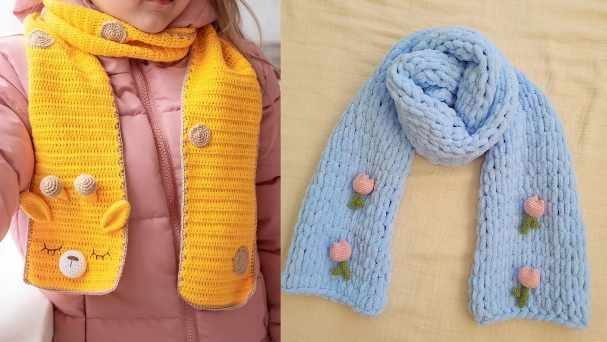 Bebeklere ve çocuklara yapılacak en güzel atkı modelleri 2026!