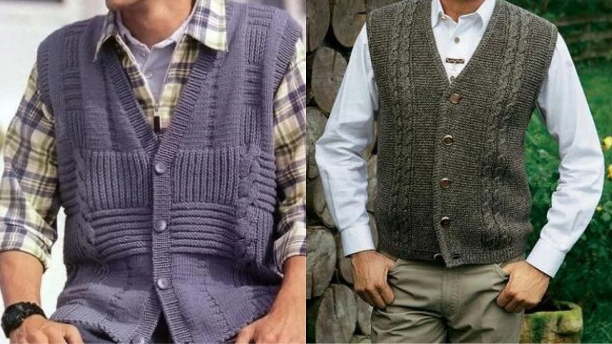 Üşütmeyen sırtınızı sıcacık tutacak örgü erkek yelek modelleri 2026!