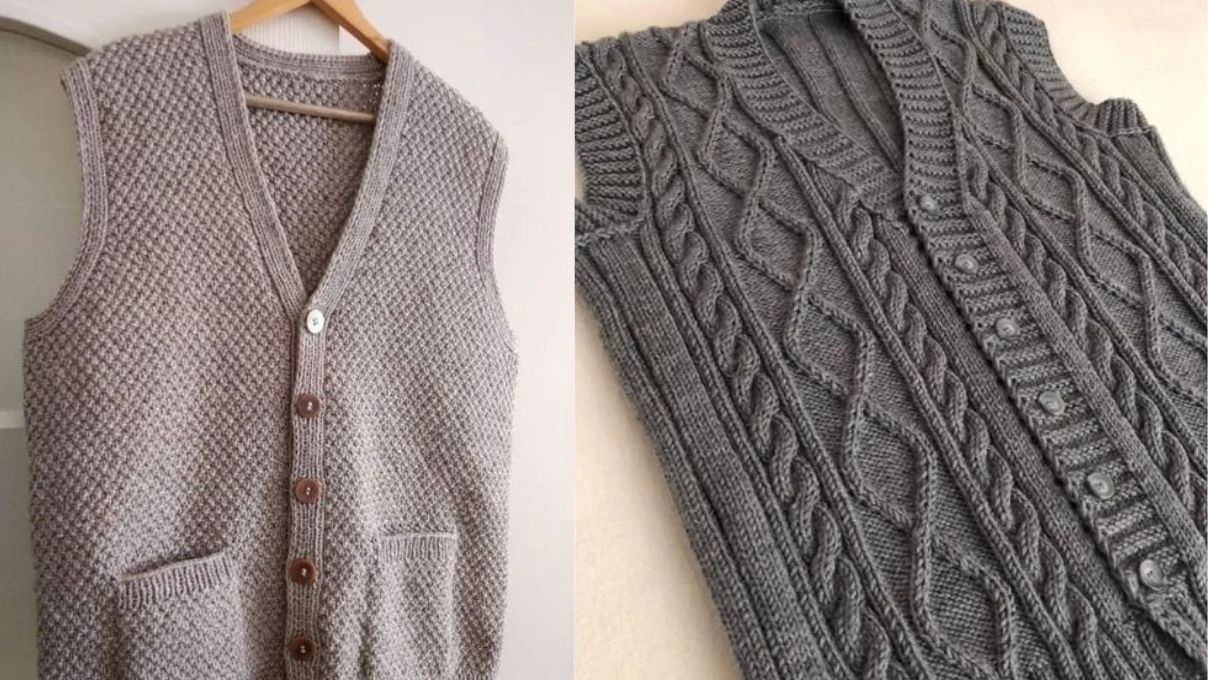 Üşütmeyen sırtınızı sıcacık tutacak örgü erkek yelek modelleri 2026!