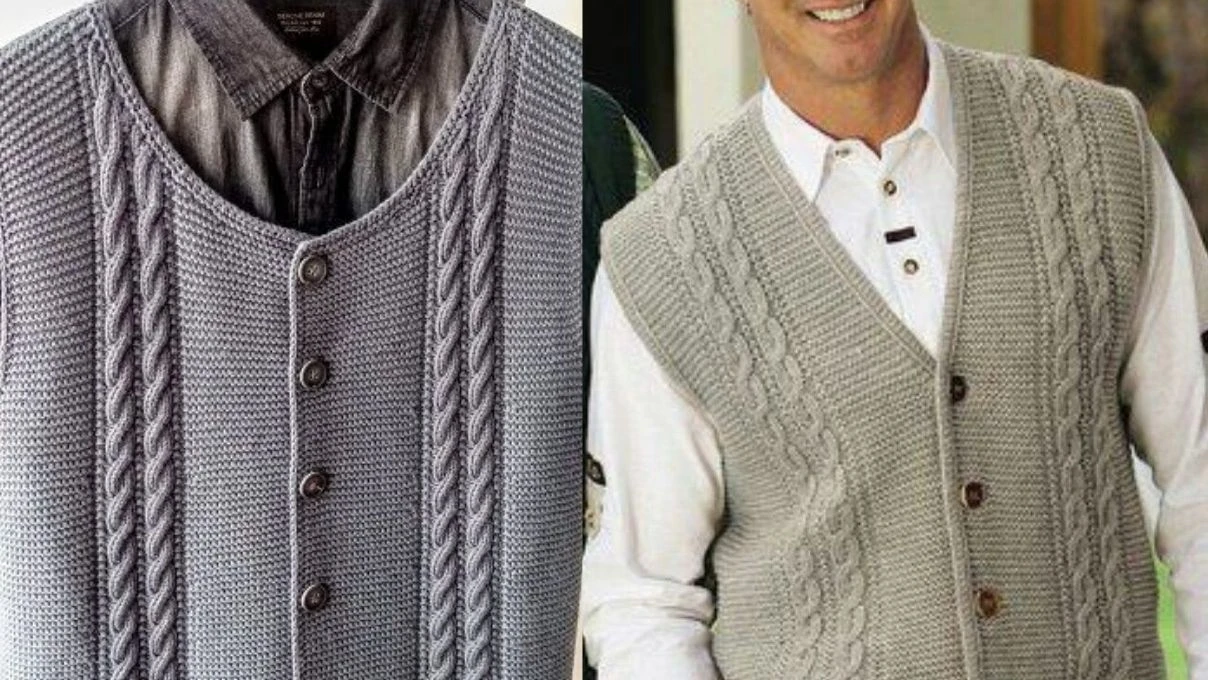 Üşütmeyen sırtınızı sıcacık tutacak örgü erkek yelek modelleri 2026!