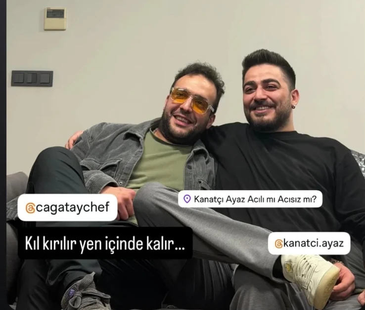 Yarışmada birbirlerine girmiştiler! MasterChef All Star Çağatay ve Barbaros barıştı ikiliden şaşırtan fotoğraf not dikkat çekti 4 Ekran Resmi 2026 01 05 19.47.49