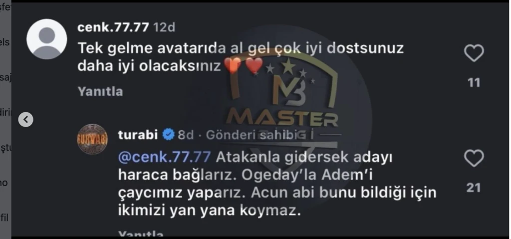 Survivor 2015 şampiyonu Turabi'den Adem Kılıçcı için olay olacak sözler Çaycım yaparım! 6 Ekran Resmi 2026 01 07 14.32.53