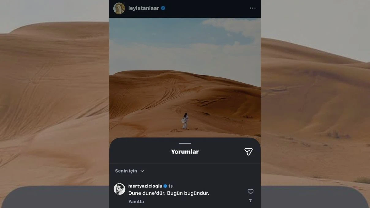 Mert Yazıcıoğlu’nun Leyla Tanlar’ın paylaşımına yaptığı yorum güldürdü! Ünlü oyuncunun yorumu sosyal medyada gündem oldu