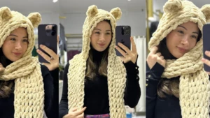 Hem şapka hem atkı örgü modeller bu sene çok moda