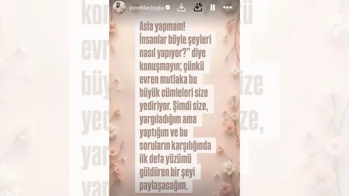 İrem Helvacıoğlu’ndan boşanma iddiaları sonrası dikkat çeken paylaşım! ‘İlk defa yüzüm güldü’