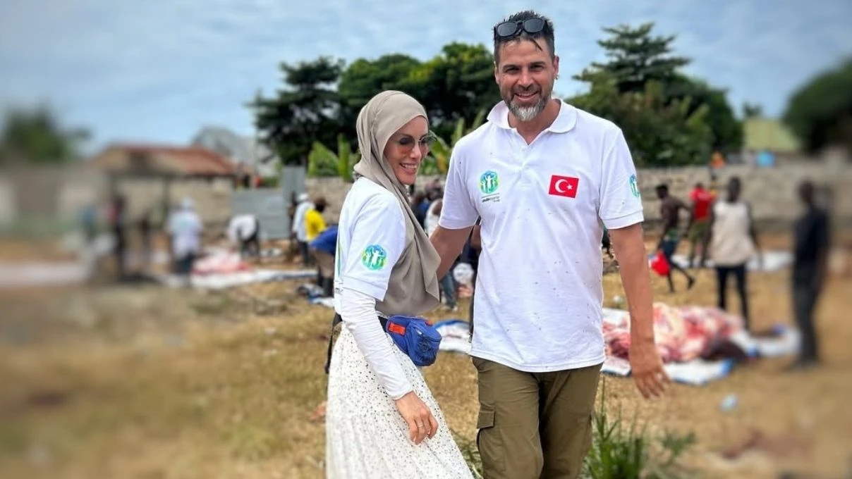 Gamze Özçelik yetim yüzü güldürmeye devam ediyor! Kıtaları aşan aşk