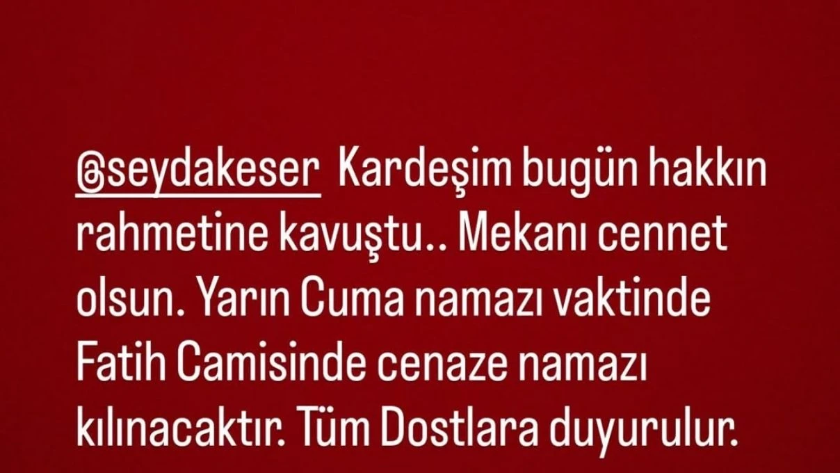 Seyda Keser cenaze toreni ne zaman