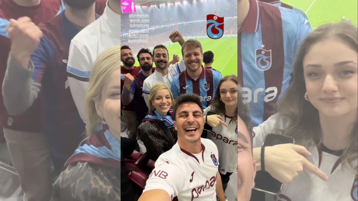 Taşacak Bu Deniz oyuncuları Trabzonspor-Fenerbahçe maçını tribünden izledi! Ünlü oyuncular derbi heyecanını sosyal medya hesabından paylaştı