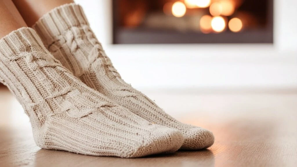 Ayakları hemen üşüyenler için tığla yapılmış ince örgü çorap modelleri 2026!