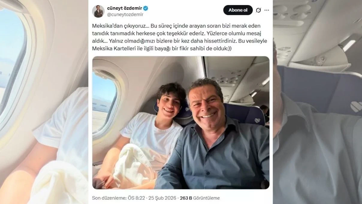 Gülşen Bubikoğlu’nun torunu Mavi kocaman oldu! Gazeteci babası Cüneyt Özdemir ile Meksika’da mahsur kalmıştı