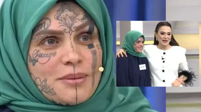 herkesin konuştuğu yüzü dövmeli kadın kim, yüzü dövmeli kadının hikayesi merak edildi!