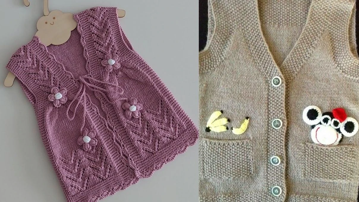 Çocuklar için en yeni ve çeşitli örgü yelek modelleri 2026!