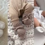 Yenidoğan bebekler için örgü patik modelleri 2026!