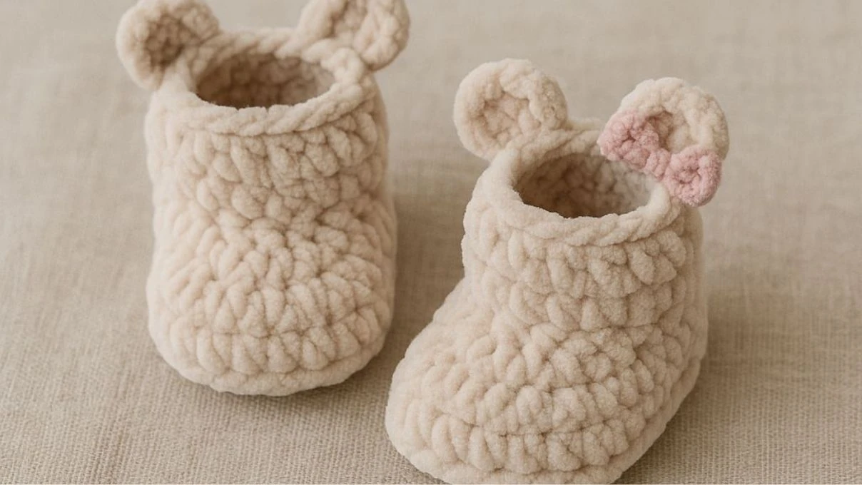 Yenidoğan bebekler için örgü patik modelleri 2026! 