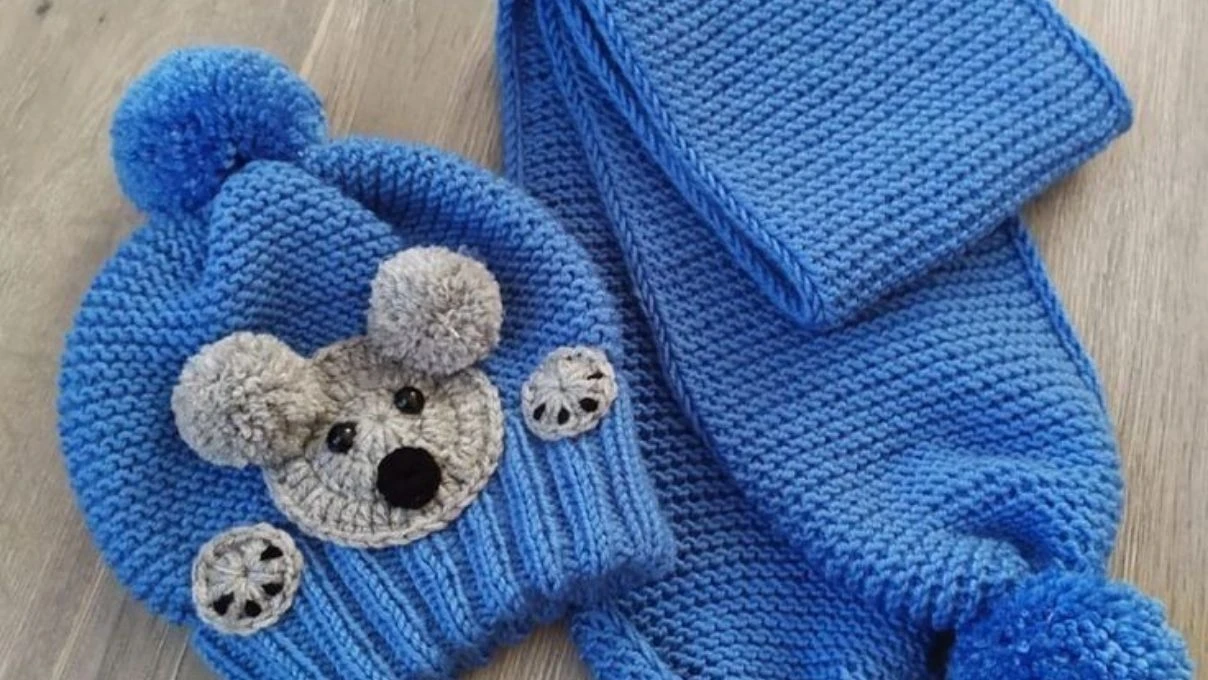 Şapka, atkı ve eldiven tam takım bebek örgü modelleri 2026! 