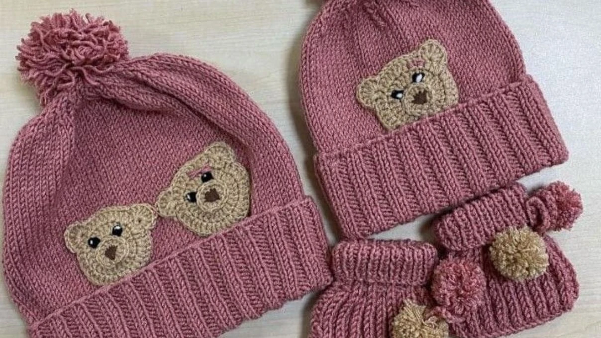 Şapka, atkı ve eldiven tam takım bebek örgü modelleri 2026! 