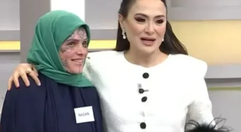 yüzü dövmeli kadın kim, didem arslan ile vazgeçmeye aktılan yüzü dövmeli kadının olayı ne