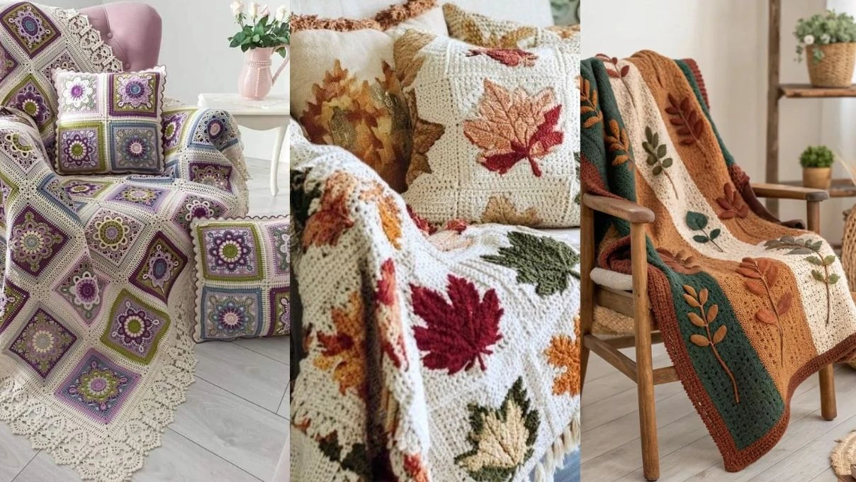 Evinizin şıklığını artıracak örgü kanepe şal modelleri 2026! 