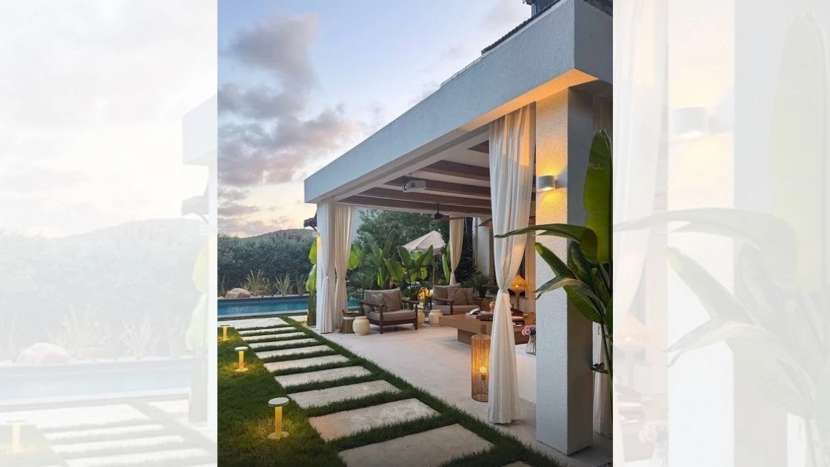 Demet Özdemir’in evinin devasa bahçesi dikkat çekti! O kareler olay oldu