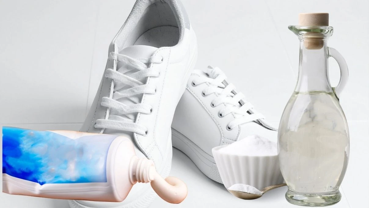 Beyaz ayakkabıları kar beyazı yapan macun! Evde hazırlanıyor