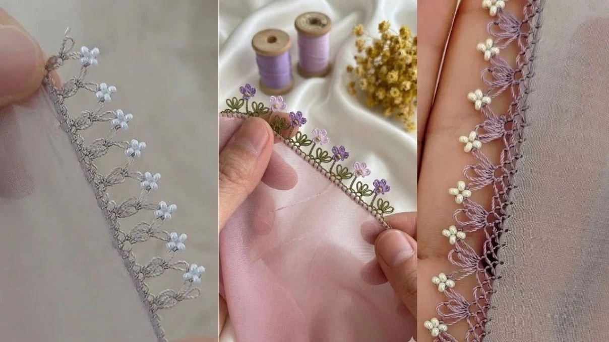 Tişörtlerinizi iğne oyasıyla çiçeklendirin! 2026 tişörtlere örme çiçek modelleri