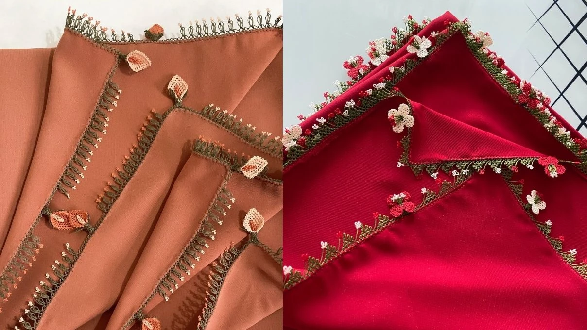 Tişörtlerinizi iğne oyasıyla çiçeklendirin! 2026 tişörtlere örme çiçek modelleri