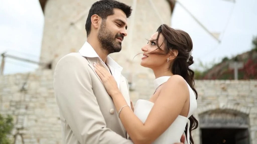 Erkan Meriç ve Yağmur Öztürk dünyaevine girdi! Dizi aşkı evlilikle taçlandı