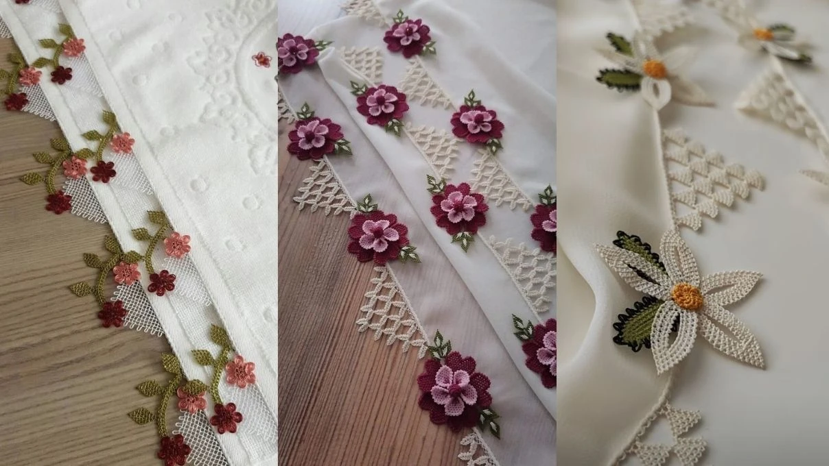 Çeyizlerin yeni trendi ince iğne oya örgüsü 2026! Havlu, pike ve nevresim kenarlarına