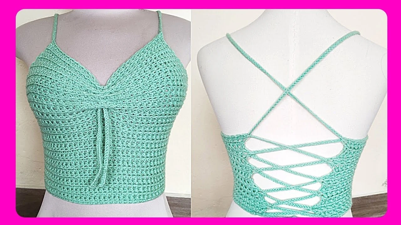 tığ işi crop top