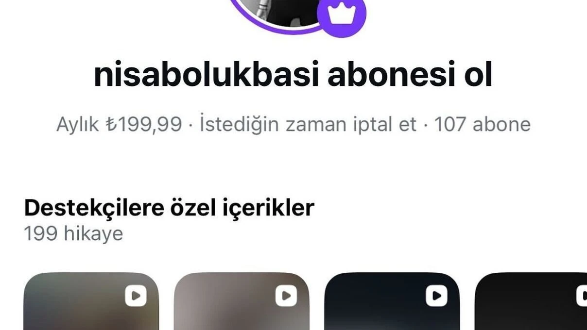 nisa bolukbasi abonelik ucreti