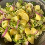 Tam bir 5 çayı lezzeti! Bol ekşili patates salatası