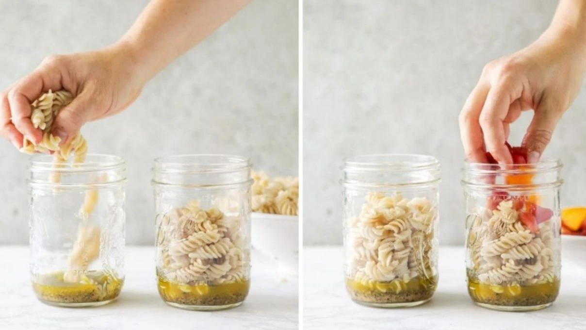 Kavanozda yapılan en lezzetli tavuklu makarna!