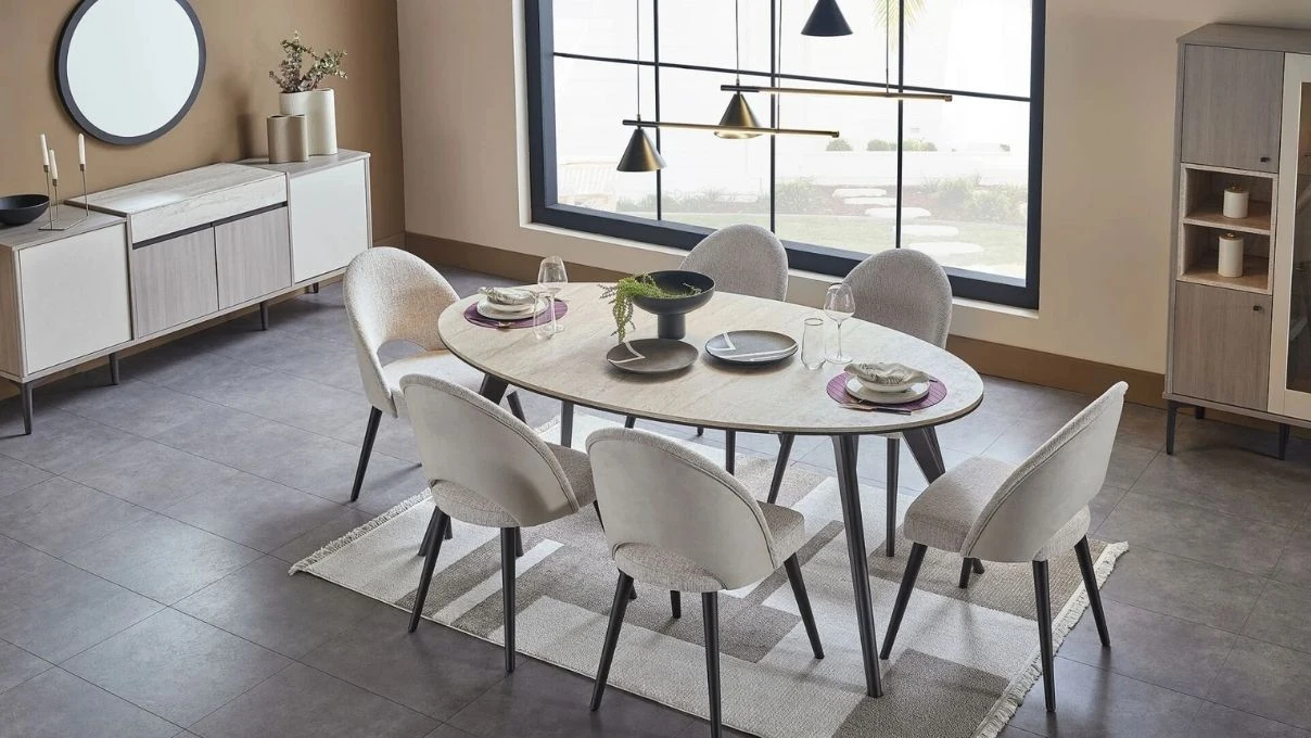 3 Minimalist masalardan hoslaniyorsaniz Bellona Mona Yemek Masasi Modeli
