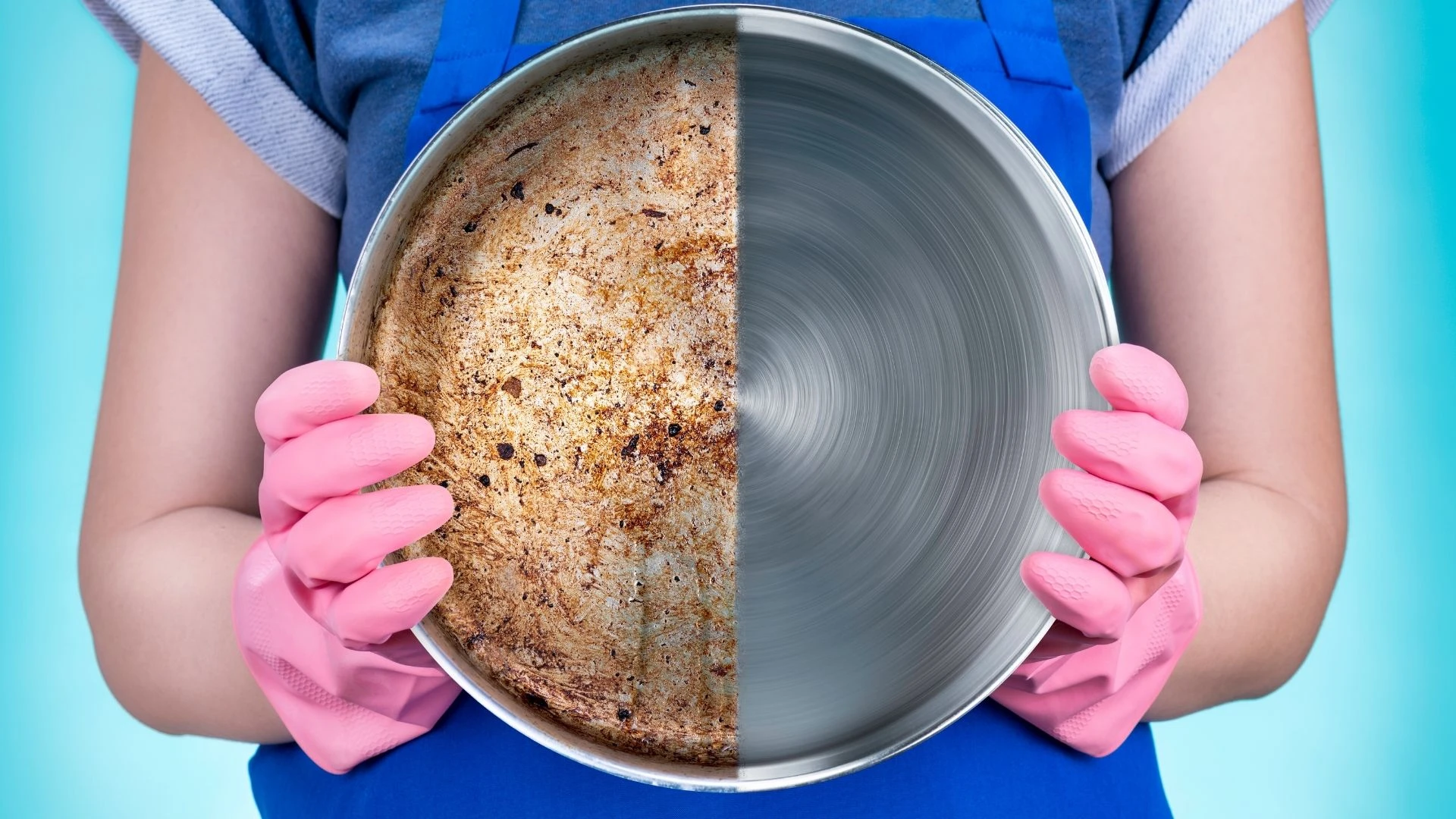 5 dakikada yeni almis gibi yanmis tencereyi en kolay temizleme formulu 5