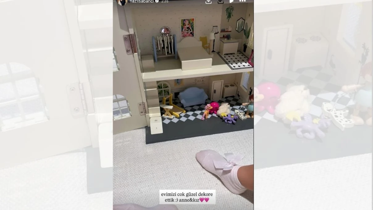 Nazlı Sabancı kızının yeni odasını paylaştı! O anlar sosyal medya da gündem oldu