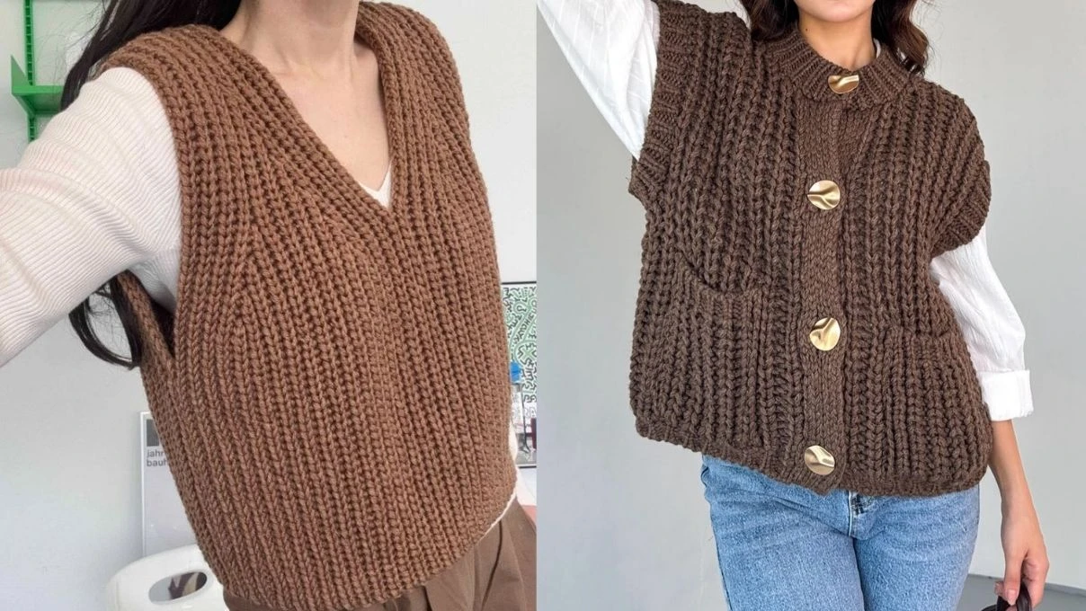 Minimalist şıklık: Bu örgü süveter modeli sonbaharın yeni gözdesi