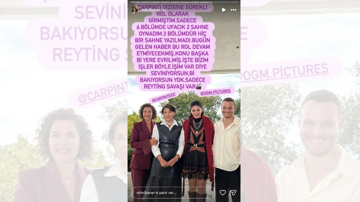 Mihriban Er Çarpıntı dizisinin kadrosundan neden çıkartıldı? Çarpıntı dizisinin senaryosu mu değişiyor? 