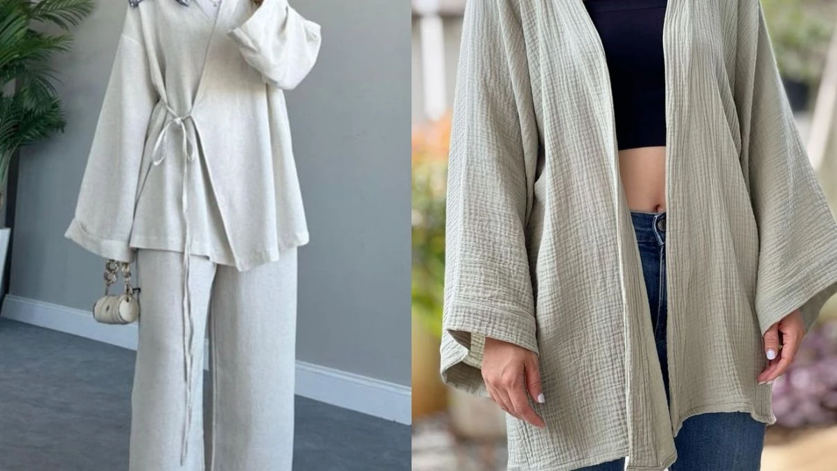 Sahillerde şıklığınızı 2 katına çıkaran kimono modelleri 2025!