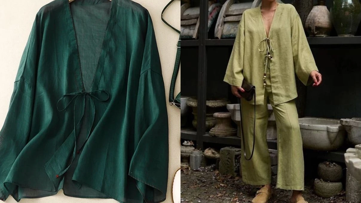 Sahillerde şıklığınızı 2 katına çıkaran kimono modelleri 2025!