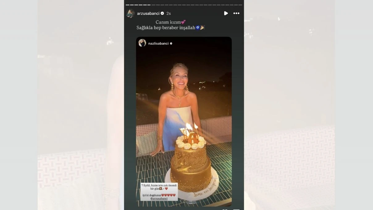 Nazlı Sabancı kayınvalidesinin doğum gününü kutladı! Aralarındaki muhabbet sosyal medyada gündem oldu