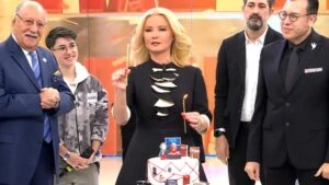 Canlı yayında servet değerinde hediye!