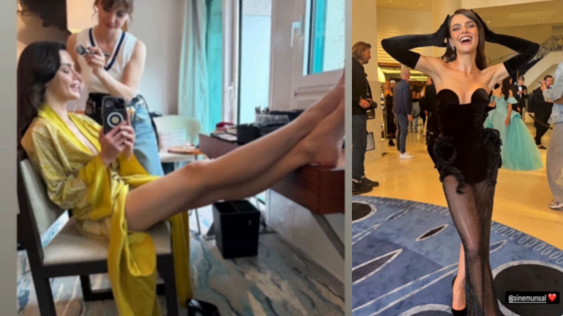 Uzak Şehir dizisinin Alya'sı Cannes’da şov yaptı! 