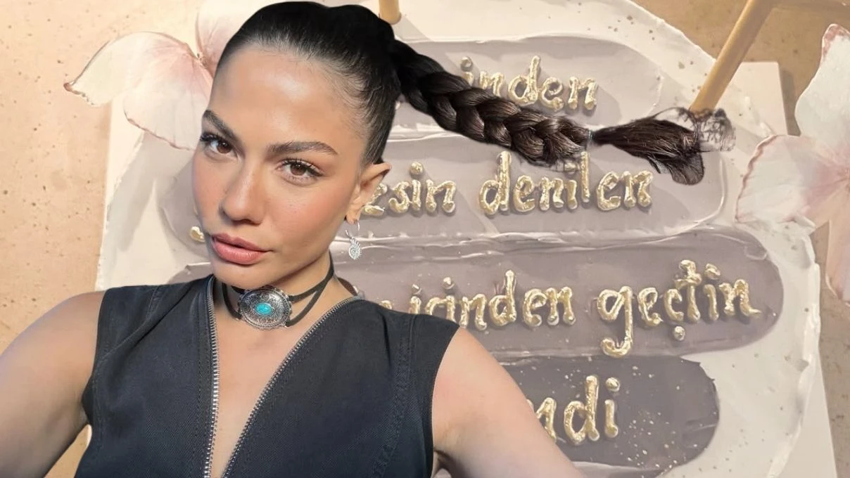 Eşref Rüya dizisinin Nisan’ı Demet Özdemir sezon finaline özel pasta kesti! Pastanın üzerindeki not dikkat çekti!