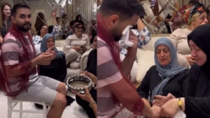 Kınası yakılırken gözyaşlarına boğuldu!