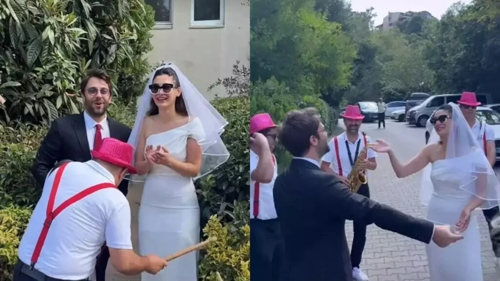 Sitare Akbaş ve Cengiz Orhonlu’nun mutlu gününden ilk görüntüler geldi!