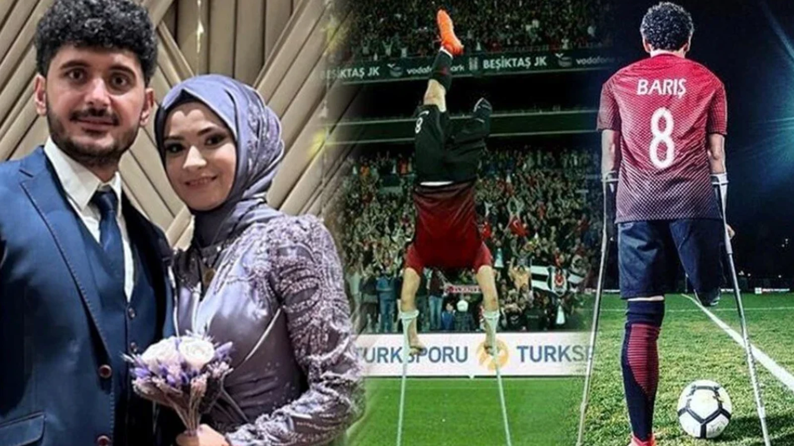 Ampute Milli Takiminin yildizi Baris Telli evlendi