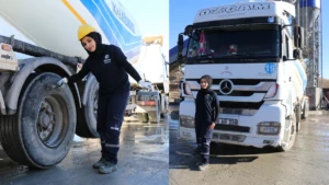 Rabia Demir önyargıları yıkarak hayalini gerçekleştiriyor! Sivas’ın ilk silobas şoförü