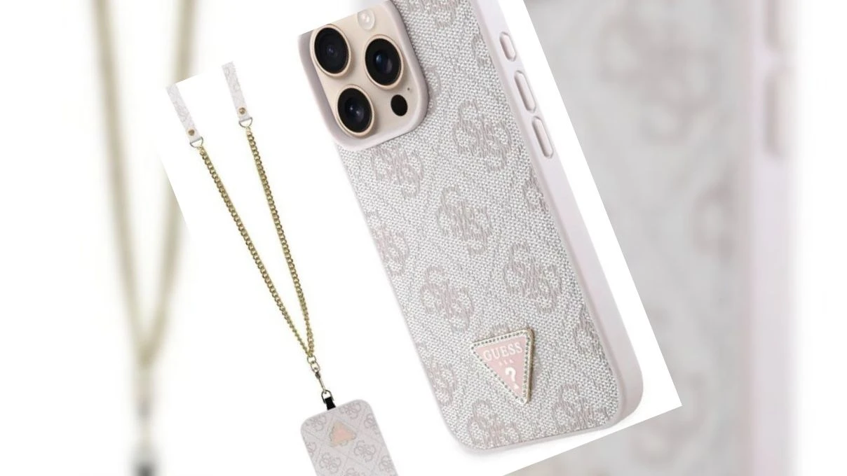 BEYMEN GUESS STRASS IPHONE 16 PRO MAX UYUMLU TELEFON KAP MODELI